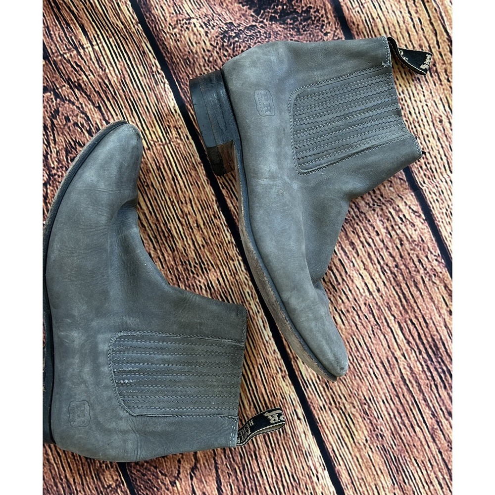 Potro Rebelde Genuine Suede Leather Charro Boots Women's Size 6 Western - Picture 2 of 11